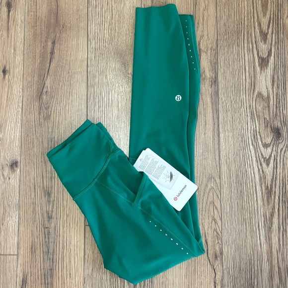 NWT Lululemon Fast And Free High Rise Tight 25" Size 2 In Raceway Green - Picture 1 of 10
